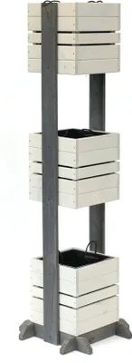 Produktbild von Westmann Holz Pflanzkübel Maja Grau 50x50x170 cm