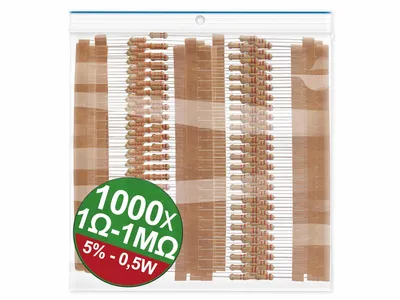 Produktbild von QUADRIOS Kohleschicht-Widerstand, 22P106, 5 %, 0,5 W, 1000 St.