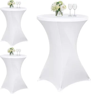 Produktbild von Famanu Stuhlhussen Set - 80 x 110 cm, Weiß, Stretchmaterial