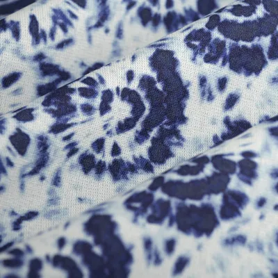 Produktbild von Bunte Baumwollstoffe 140 cm - Tie-Dye Blau - MT