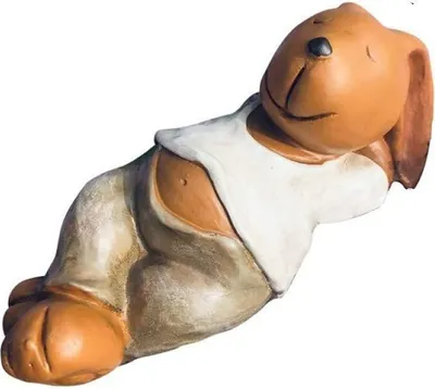 Produktbild von Niedlicher Deko-Hase liegend, Gartenfigur, Deko-Osterhase, Osterdekoration, Osterdekoration Frühling, Gartenfigur, Gartendeko, Frühlingsdekoration