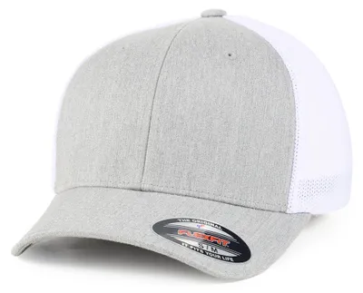 Produktbild von Flexfit Retro Trucker Melange Cap heathergrey/white S/M