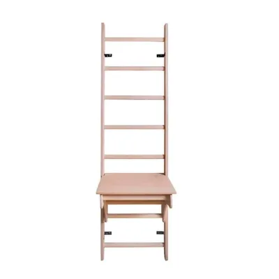 Produktbild von BenchK Sprossenwand 112 aus Buche mit Klimmzugstange und Schreibtischfunktion 64x220 cm