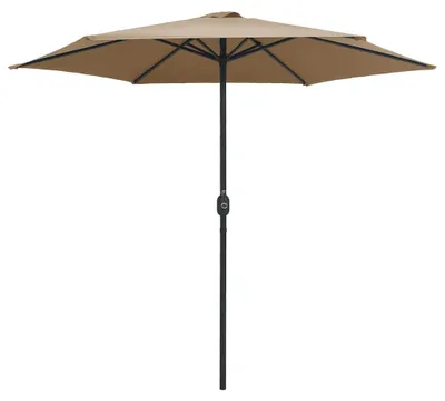 Obrázek produktu pro vidaXL Slunečník s hliníkovou tyčí 270x246 cm Taupe