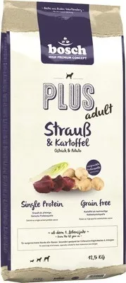 Produktbild von Hundefutter trocken, bosch Plus+ Strauss & Kartoffel 12,5 kg