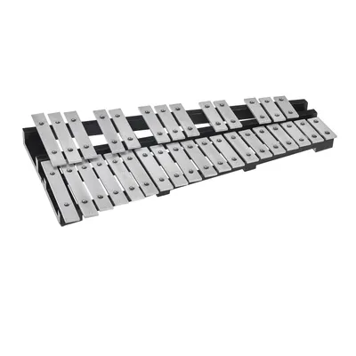 Produktbild von VEVOR Glockenspiel-Xylophon-Set mit 32 Tönen, Schlaginstrument mit Schlägeln, Trommelstöcken und Tragetasche, professionelles Glockenspiel-Xylophon-Schlaginstrumentenset für Erwachsene und Schüler