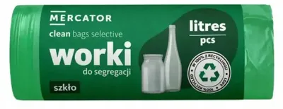 Zdjęcie produktu dla Worki na śmieci Mercator zielony 120 l 10 szt. segregacji folii ldpe zielone 120l