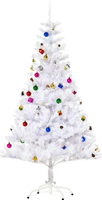 Produktbild von HOMCOM Tannenbaum Weihnachtsbaum Christbaum 150 / 180cm 680 Spitze inkl. Deko