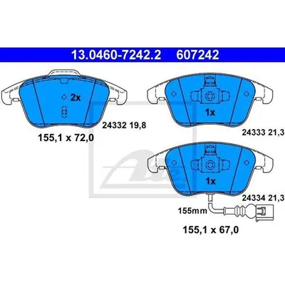 Zdjęcie produktu dla Klocki Hamulcowe Vw Przód Sharan/Tiguan 1,4-2,0 07-