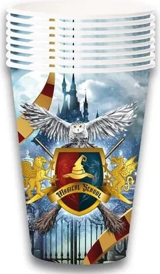 Produktbild von School of Magic Geburtstags-Pappbecher 355 ml, 6 Stück