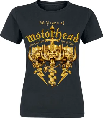 Produktbild von Motörhead T-Shirt Damen 50 Years Of Motörhead schwarz L
