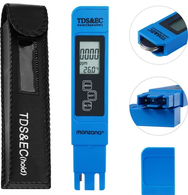 Produktbild von MONZANA® 3 in 1 TDS EC PH Messgerät Digitaler Wassertester | mit LCD Anzeige | Batterie - verschiedene Modelle