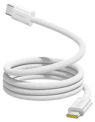 Produktbild von Baseus USB-C Magnetkabel 100W, 1m, Weiß Nylon