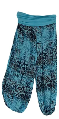 Produktbild von Boho-Haremshose mit Blumenmuster für Damen