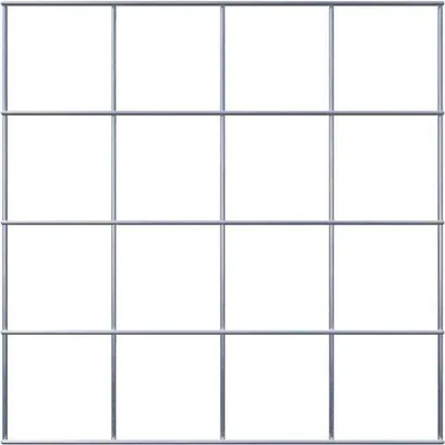Obrázok produktu pre Kovová mriežka na rastliny – 40 x 40 cm – strieborná farba