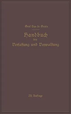 Zdjęcie produktu dla Handbuch der Verfassung und Verwaltung in Preussen und dem Deutschen Reiche