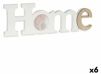 Image de Gift Decor Tableauerrahmen Home Blanc Marron MDF Bois