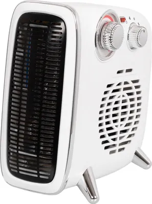 Produktbild von EUROM Retro Ventilator & Heizstrahler 1800 Watt und 3 Leistungsstufen weiß