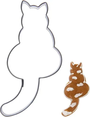 Immagine prodotto di Tagliabiscotti in acciaio a forma di gatto 8,5 cm