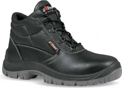 Produktbild von Hoher Arbeitsschuh aus wasserabweisendem Leder mit Stahlkappe und ergonomischer PolyurethanSicherheitssohle aus Stahlblech S3 SRC - 45