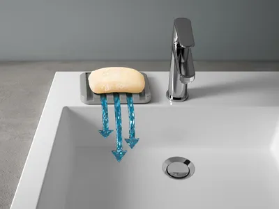 Produktbild von Seifenablage 2 in 1 für Seife und Schwämme Kunststoff