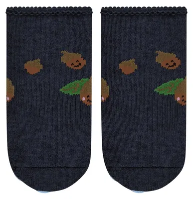 Productafbeelding van FALKE Uni babysokken, model Cosy Acorn B, gemaakt van katoen, met antislipnoppen