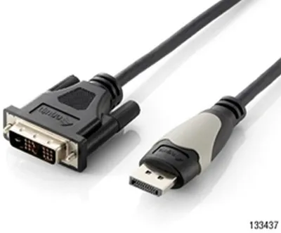 Produktbild von Equip DisplayPort auf DVI-D Kabel, 2.0m, 2 m, DisplayPort, DVI-D, Männlich, Männlich, 1920 x 1200 Pixel