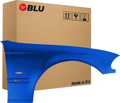 Produktbild von BLU Kotflügel Passend für BMW 3 E46 364 Rechts Blau TopazBlau TopazBlau Metallisch Blau | 1998-2001 | Vorderseite Vorne | Lackiert | Einbaufertig