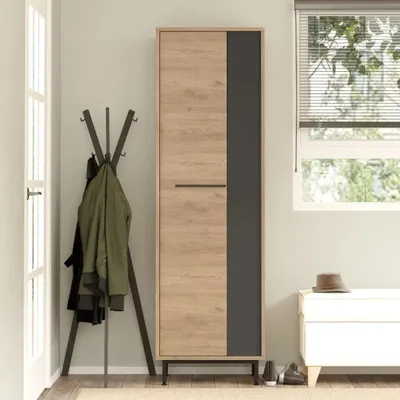Produktbild von Schuhhochschrank Houseland Artego Eiche Castello/anthrazitgrau