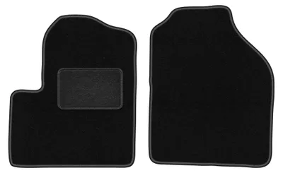 Immagine prodotto di Tappetini anteriori in moquette per Ford Transit Connect 2003-2012 (multispazio) – 2 pezzi, neri, su misura – Wielganizator LUX