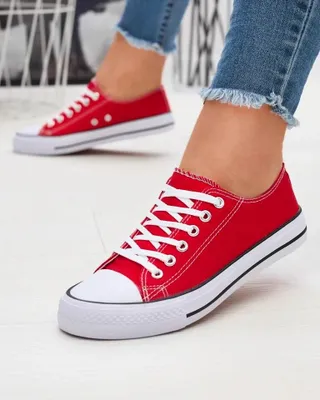 Produktbild von Rote klassische Damen-Schnürsneaker Ogisa - Schuhe, Größe 38