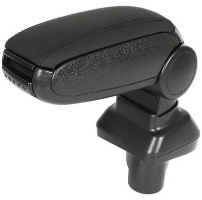 Für Ford Transit Connect Tourneo Connect Mittelarmlehne KLAPPBAR Leder Schwarz in der Farbe Schwarz von GOLDCAR