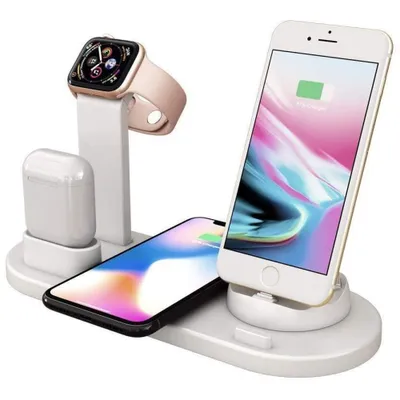 Produktbild von 4-in-1 kabelloses Laden kompatibel Apple Watch, AirPods, iPhone