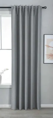 Produktbild von Premium Verdunkelungsvorhang HxB 245x140 cm Grau »BOSTON Dark« 100% Verdunkelung mit Multibandaufhängung , 2023600