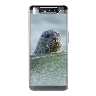 Produktbild von MuchoWow® Handyhülle Schutzhülle Hülle für Samsung Galaxy A80 Nordsee - Seehund - Wasser Silikon Softcase Handy Hülle - Schutzdeckel