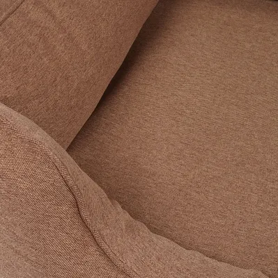 Produktbild von Knuffelwuff Orthopädisches Hundebett Leano aus Velours mit Handwebcharakter M-L 85 x 63cm Hellbraun