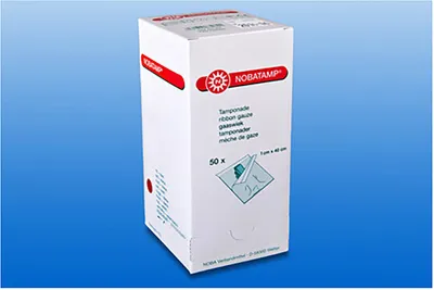 Produktbild von NOBA Nobatamp® Tamponadenstreifen steril 2 cm x 40 cm 50 Stück