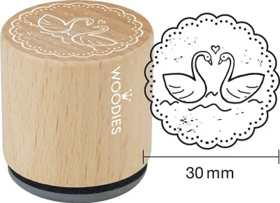 Produktbild von COLOP Motiv-Stempel Woodies "Schwäne"