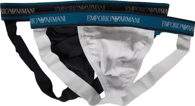 Immagine prodotto di Confezione 2 Jockstrap sospensorio slip uomo  underwear EMPORIO ARMANI articolo 111932 1P717, XL, Cotone 95%,Spandex 5%