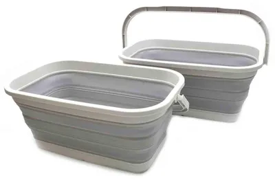 Image de Lot de 2 boîtes pliables pratiques, d'une capacité de 11,6 litres