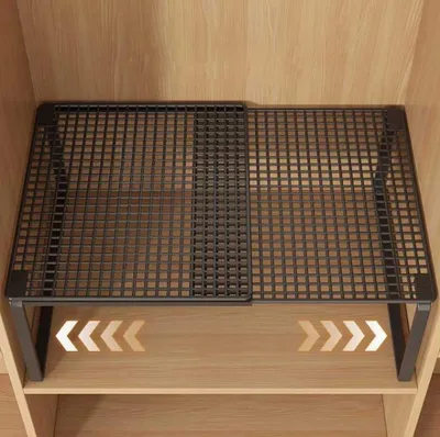 Image de Omgoods - Étagère métallique extensible pour l'organisation de la cuisine