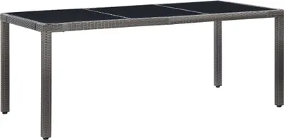 Obrázek produktu pro vidaXL 9dílný zahradní jídelní set Poly Rattan Grey
