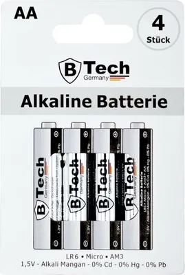 Produktbild von Batterie Alkaline (4er Pack) LR6 AA Mignon-Blister