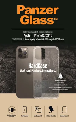 Obrázek produktu pro PanzerGlass ® HardCase iPhone 12 | 12 Pro, Obal, Apple, Apple - iPhone 12, Apple - iPhone 12 Pro, Průhledná