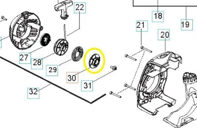 Image de Sensenriemenscheibe 128R Husqvarna 579366201