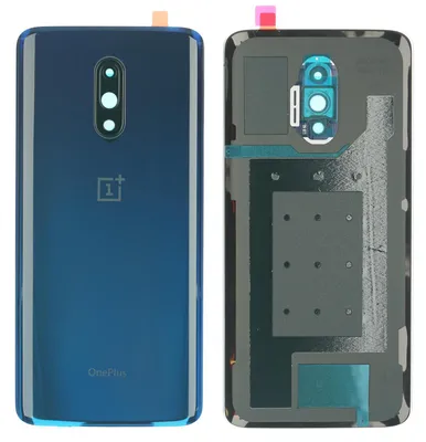 Produktbild von Oneplus 7 Backcover + Kameraglas + Kleber (Nebular Blue), Blau