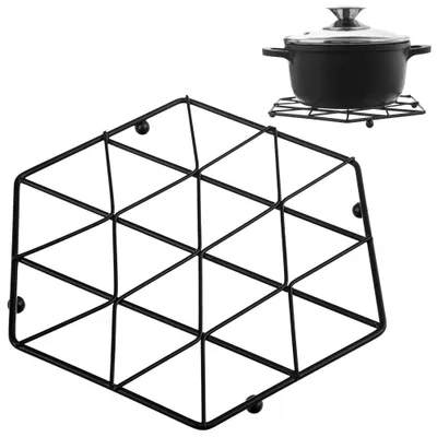Obrázok produktu pre Orion podstavec pod hrniec Stojan na horúci riad z kovu čierny 22,5x22,5 cm
