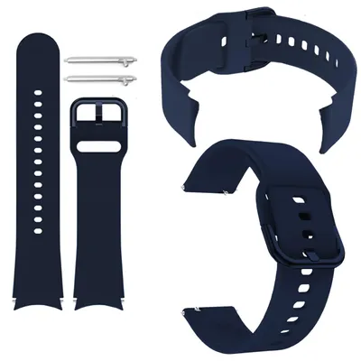Zdjęcie produktu dla Pasek ChronSmarta do smartwatch'a Samsung Galaxy Watch 4 5 6 7 40mm 42mm 46mm Classic Pro (Granatowy)
