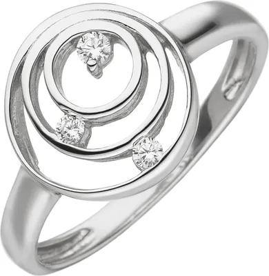 Produktbild von Gr. 54 Damen Ring 925 Sterling Silber 3 Zirkonia