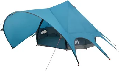 Produktbild von vidaXL Teepee Zelt für 5 Personen Blau und Grau 415 x 415 x 247 cm